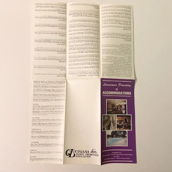 Vintage Lot of 4 Louisiana Brochures Howard Johnson Holiday Inn Hotels Pamphlets - Picture 13 of 16